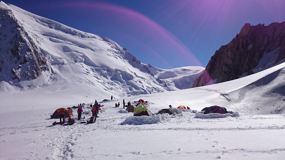 Naš kamp u Vallee Blanche