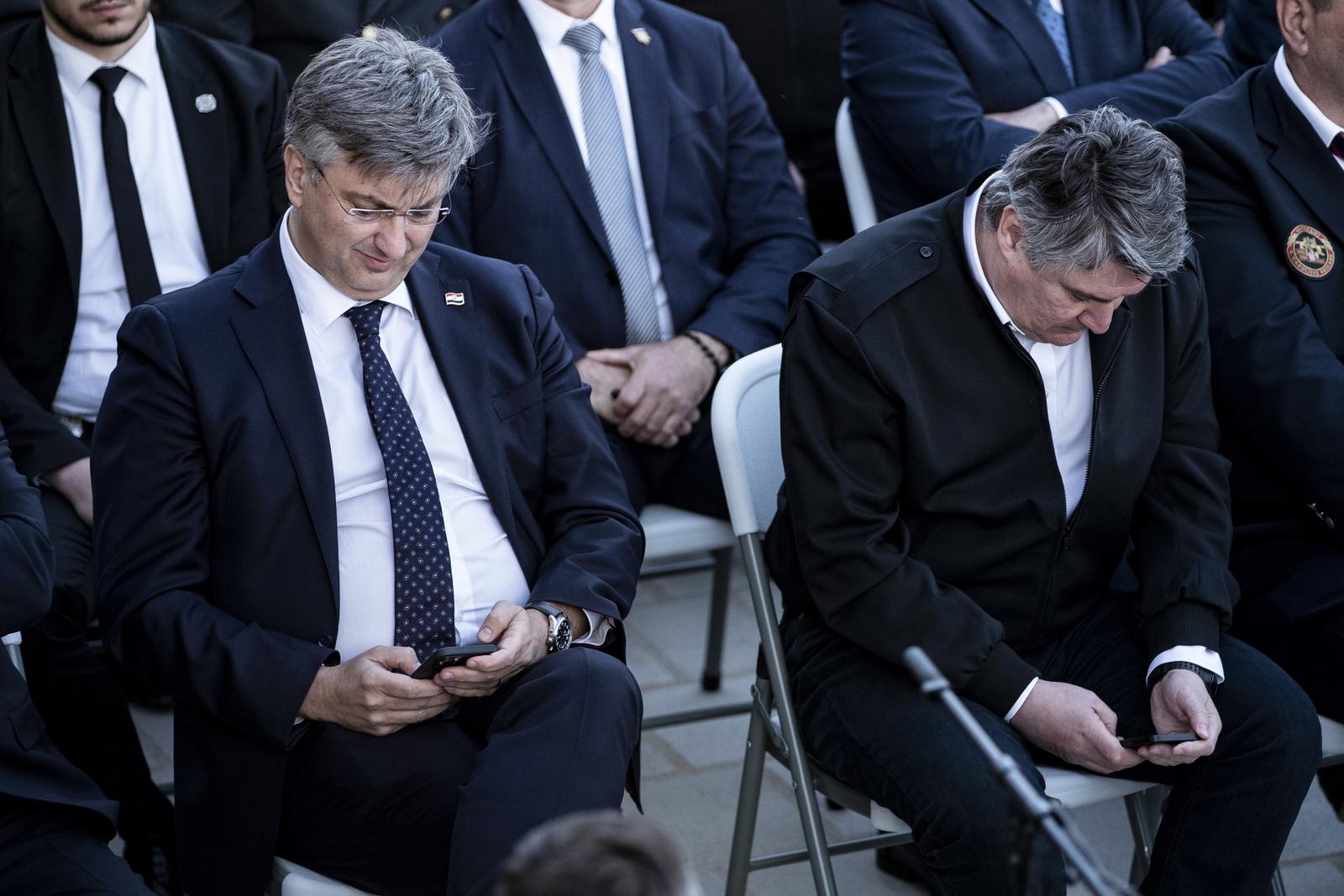 Unatoč napetostima Milanović i Plenković ipak rame uz rame Unatoč napetostima Milanović i Plenković ipak rame uz rame