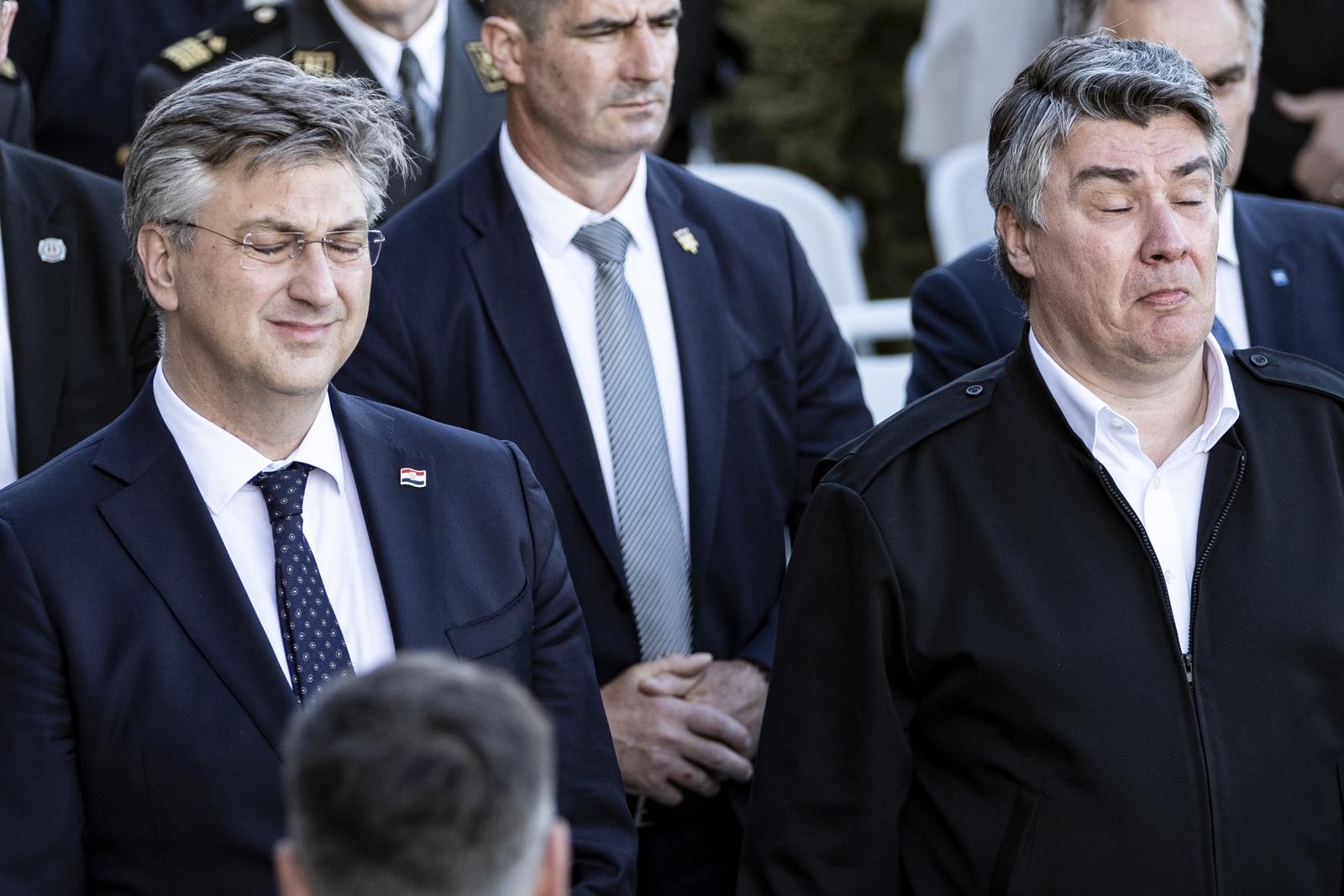 Unatoč napetostima Milanović i Plenković ipak rame uz rame Unatoč napetostima Milanović i Plenković ipak rame uz rame