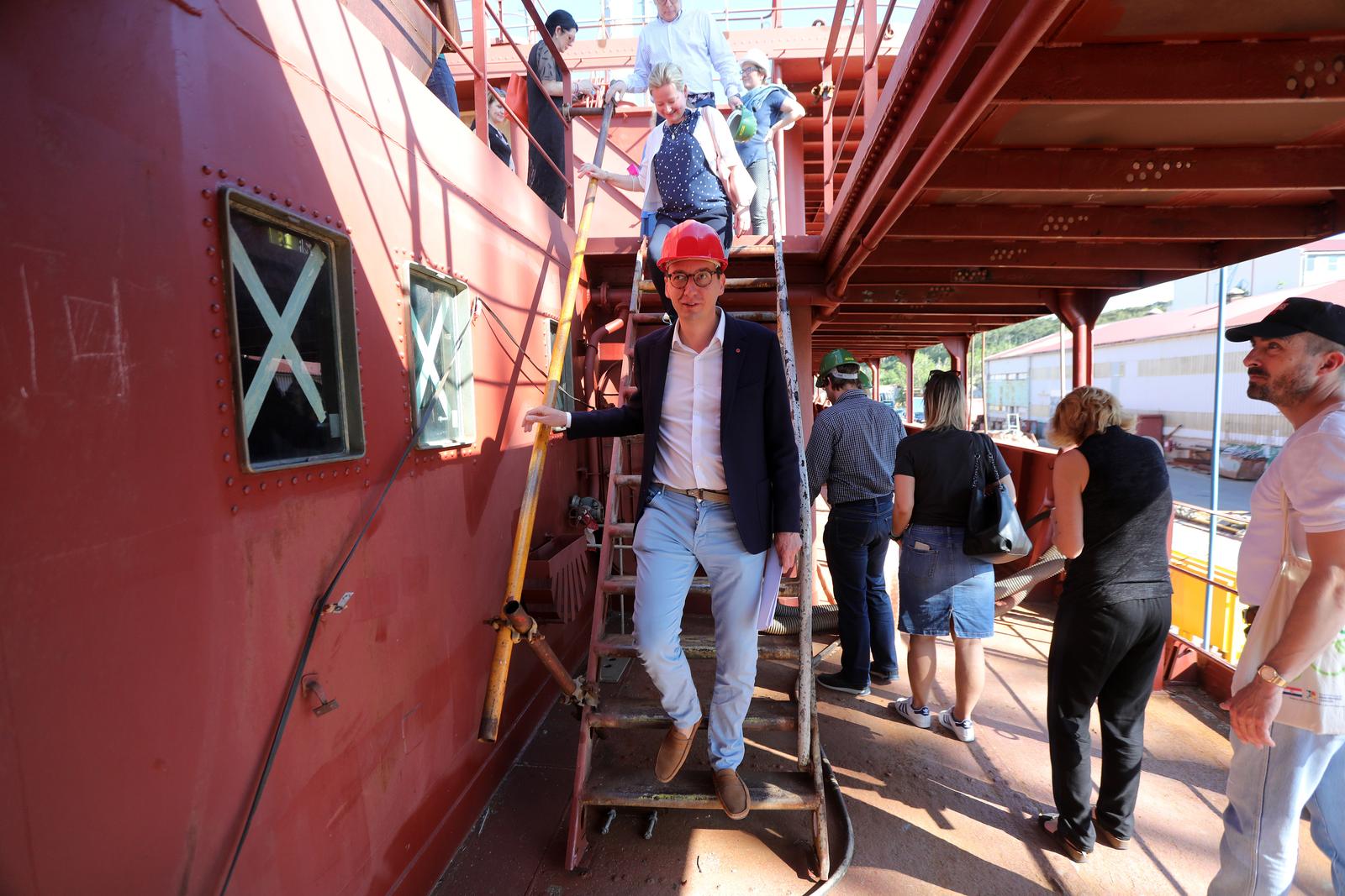 Obilazak broda Galeb u brodogradilištu Kraljevica