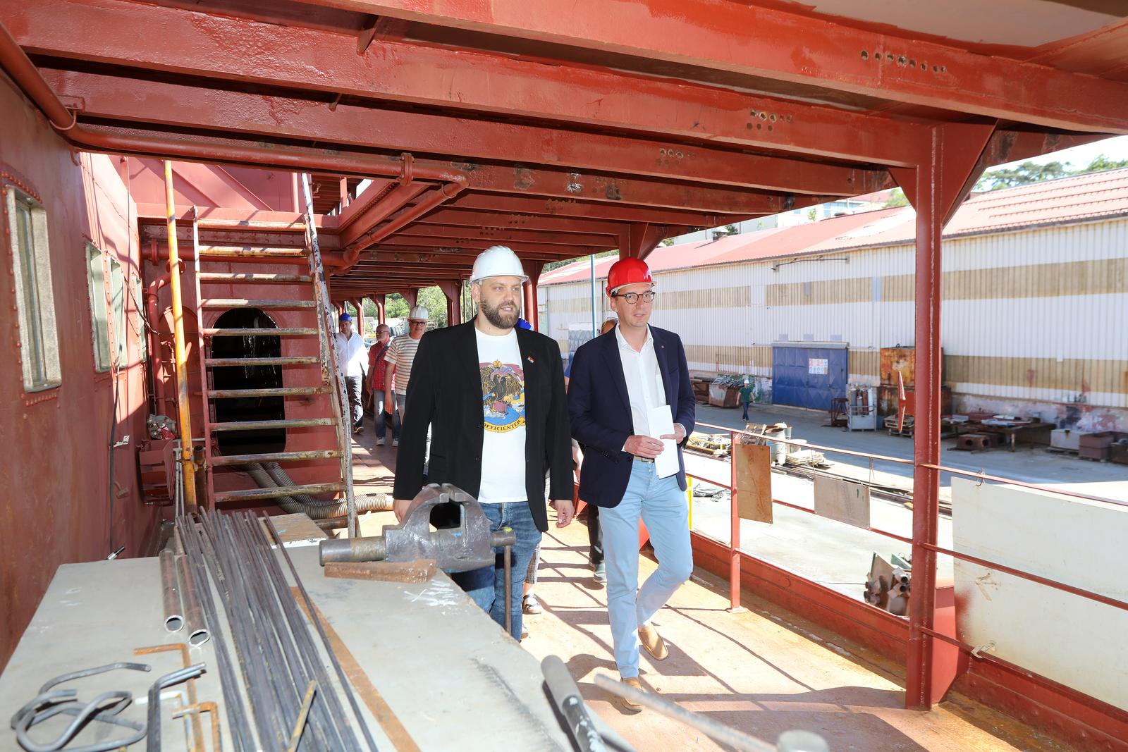 Obilazak broda Galeb u brodogradilištu Kraljevica