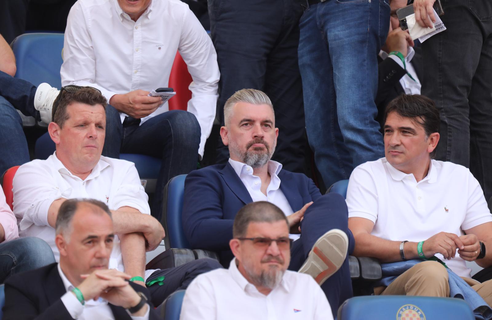 Split: Stadion Poljud,  Finale Hrvatskog nogometnog kupa HNK Hajduk – HNK Rijeka, svečana loža