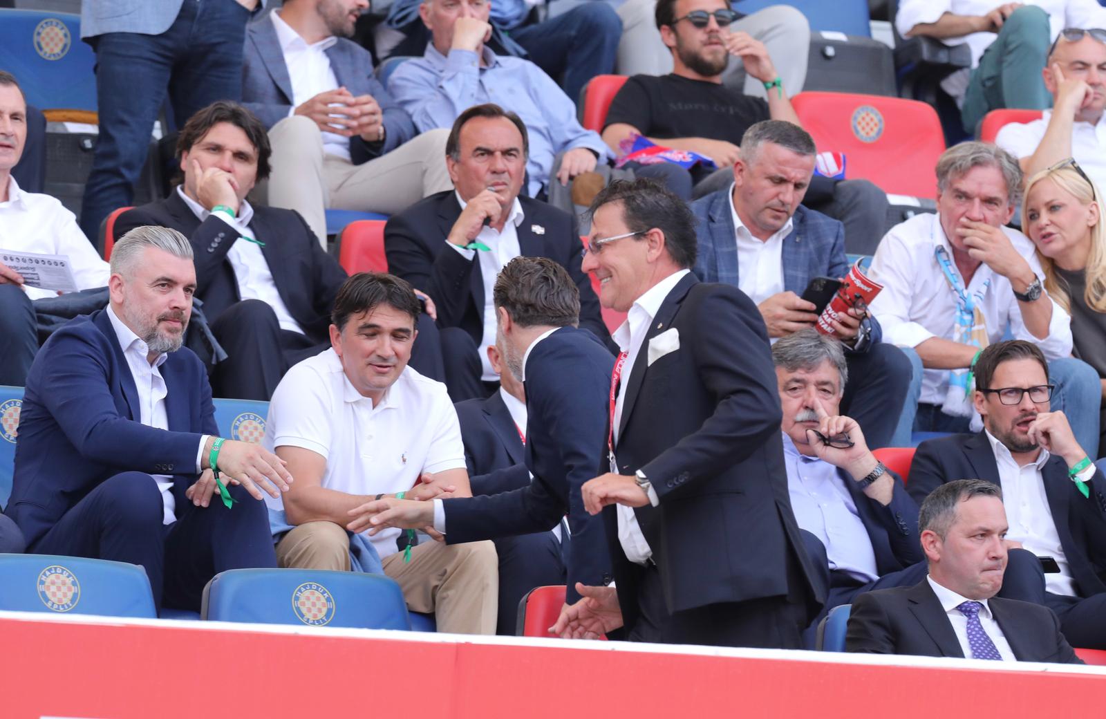 Split: Stadion Poljud,  Finale Hrvatskog nogometnog kupa HNK Hajduk – HNK Rijeka, svečana loža