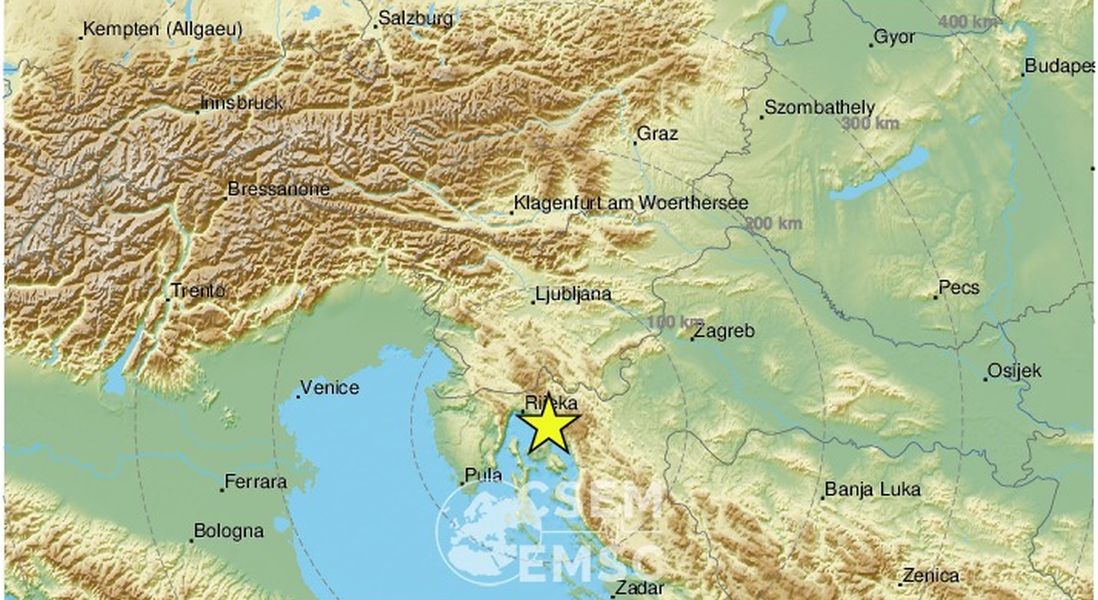 Novi potres između Rijeke i Crikvenice, osjetio se i na otoku Krku