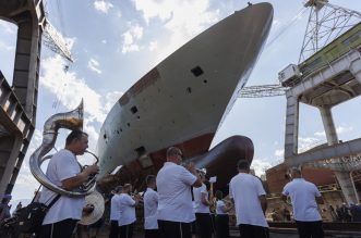 U riječkom brodogradilištu 3. Maj u more porinut kruzer za australskog naručitelja