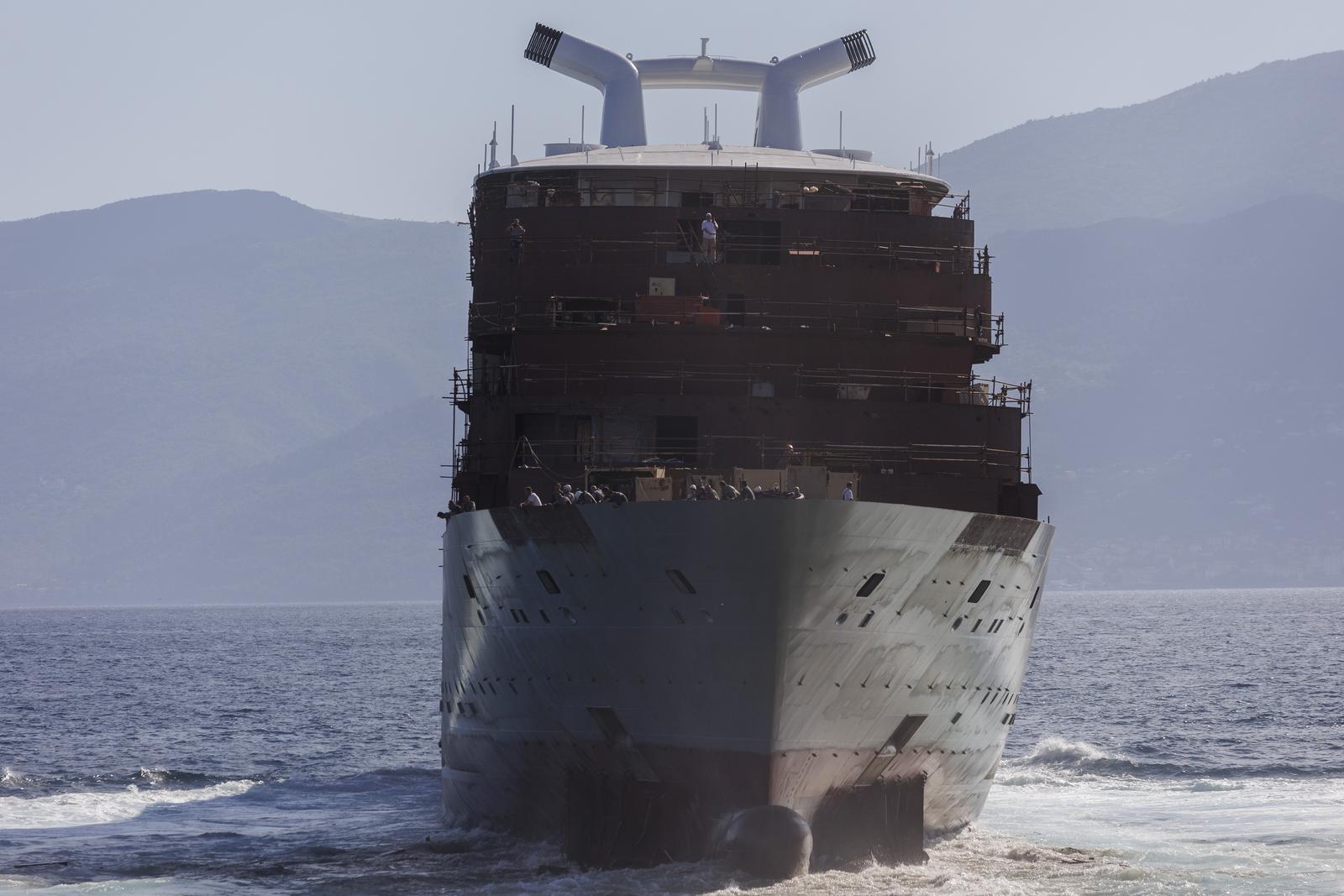 U riječkom brodogradilištu 3. Maj u more porinut kruzer za australskog naručitelja U riječkom brodogradilištu 3. Maj u more porinut kruzer za australskog naručitelja