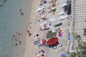 Rijeka: Plaža Sablićevo od jutra je puna kupača