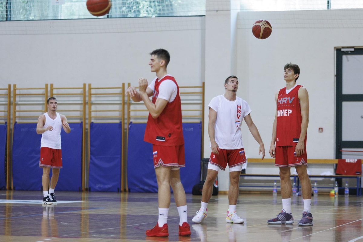 Opatija: Trening hrvatskih košarkaša uoči kvalifikacijske utakmice za Svjetsko prvenstvo protiv Finske