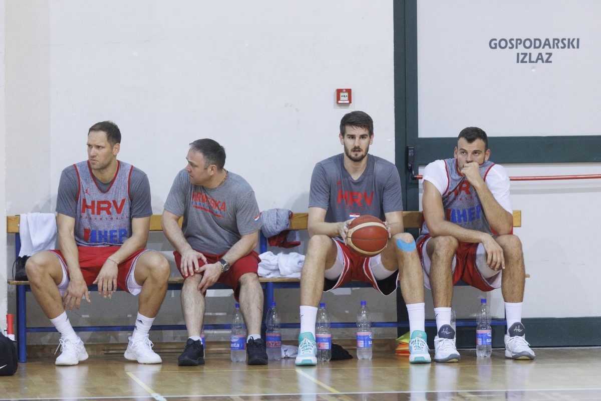 Opatija: Trening hrvatskih košarkaša uoči kvalifikacijske utakmice za Svjetsko prvenstvo protiv Finske