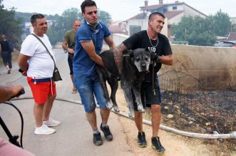 Pula: Stanovnici u panici bježe od požara koji im se približio domovima