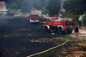 Posljedice požara u Puli koji su stanovnici i vatrogasci uspješno ugasili