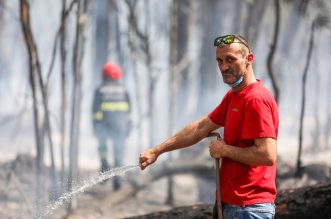 Pula: Hrabri stanovnici bore se s vatrom koja se približila njihovim domovima