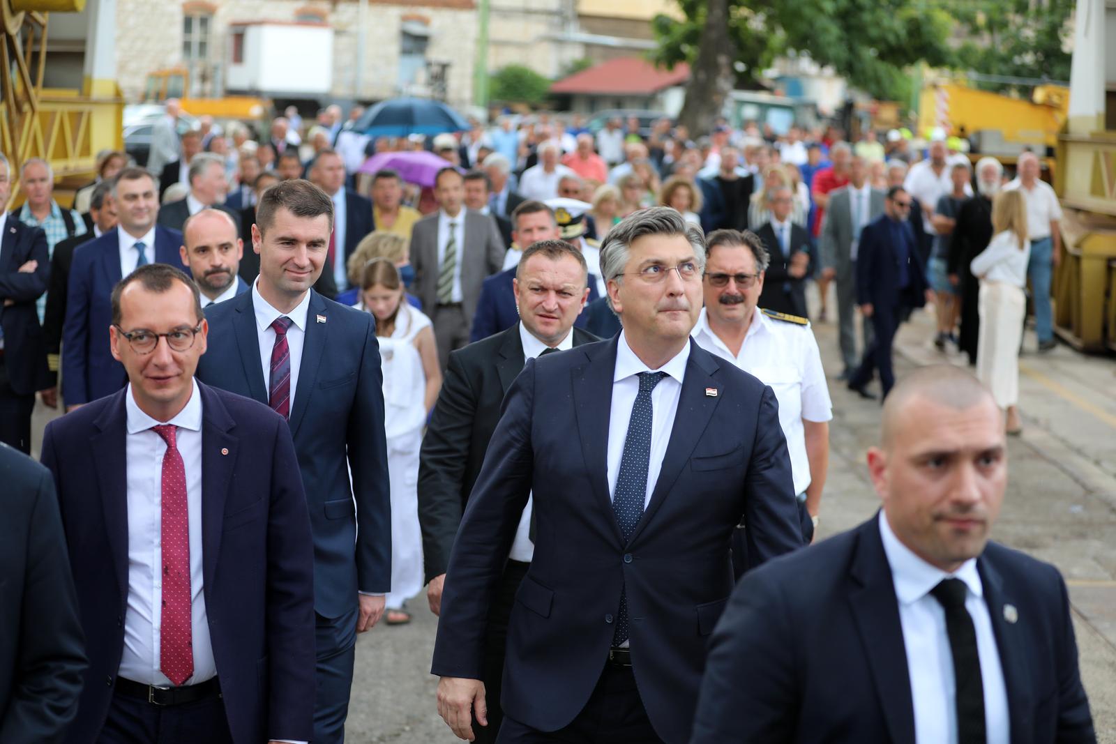 Rijeka: Plenković na svečanosti primopredaje broda Neptune Barcelona u 3. maju