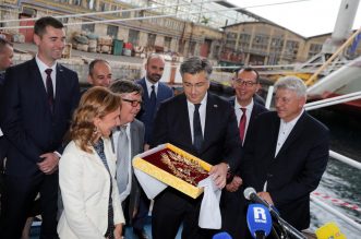 Rijeka: Plenković na svečanosti primopredaje broda Neptune Barcelona u 3. maju