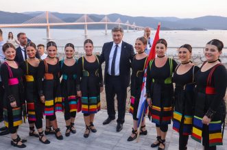 Premijer Andrej Plenković stigao na otvorenju Pelješkog mosta