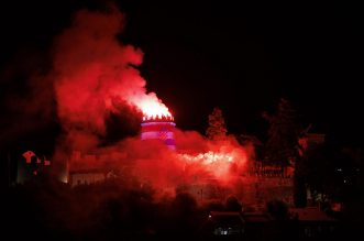 Rijeka: Bakljada na Trsatskoj gradini povodom  obilježavanja Dana pobjede, Dana domovinske zahvalnosti i Dana hrvatskih branitelja