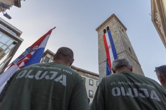 Rijeka: Bakljada na Trsatskoj gradini povodom  obilježavanja Dana pobjede, Dana domovinske zahvalnosti i Dana hrvatskih branitelja