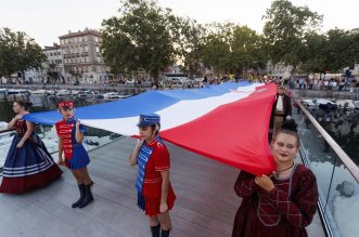 Rijeka: Bakljada na Trsatskoj gradini povodom  obilježavanja Dana pobjede, Dana domovinske zahvalnosti i Dana hrvatskih branitelja