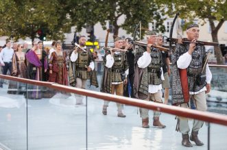 Rijeka: Bakljada na Trsatskoj gradini povodom  obilježavanja Dana pobjede, Dana domovinske zahvalnosti i Dana hrvatskih branitelja