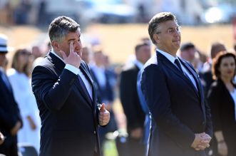 Knin: Zoran Milanović i Andrej Plenković zajedno u prvom redu na obljetnici Oluje