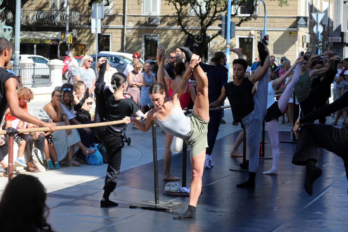 Rijeka: Ansambl baleta HNK održao je probu na otvorenom