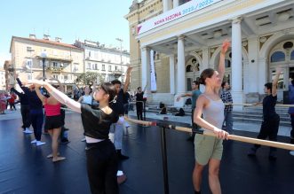 Rijeka: Ansambl baleta HNK održao je probu na otvorenom