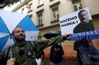 Zagreb: Uoči početka optužnog  vijeća za Marka Franciškovića, okupili su se njegovi istomišljenici