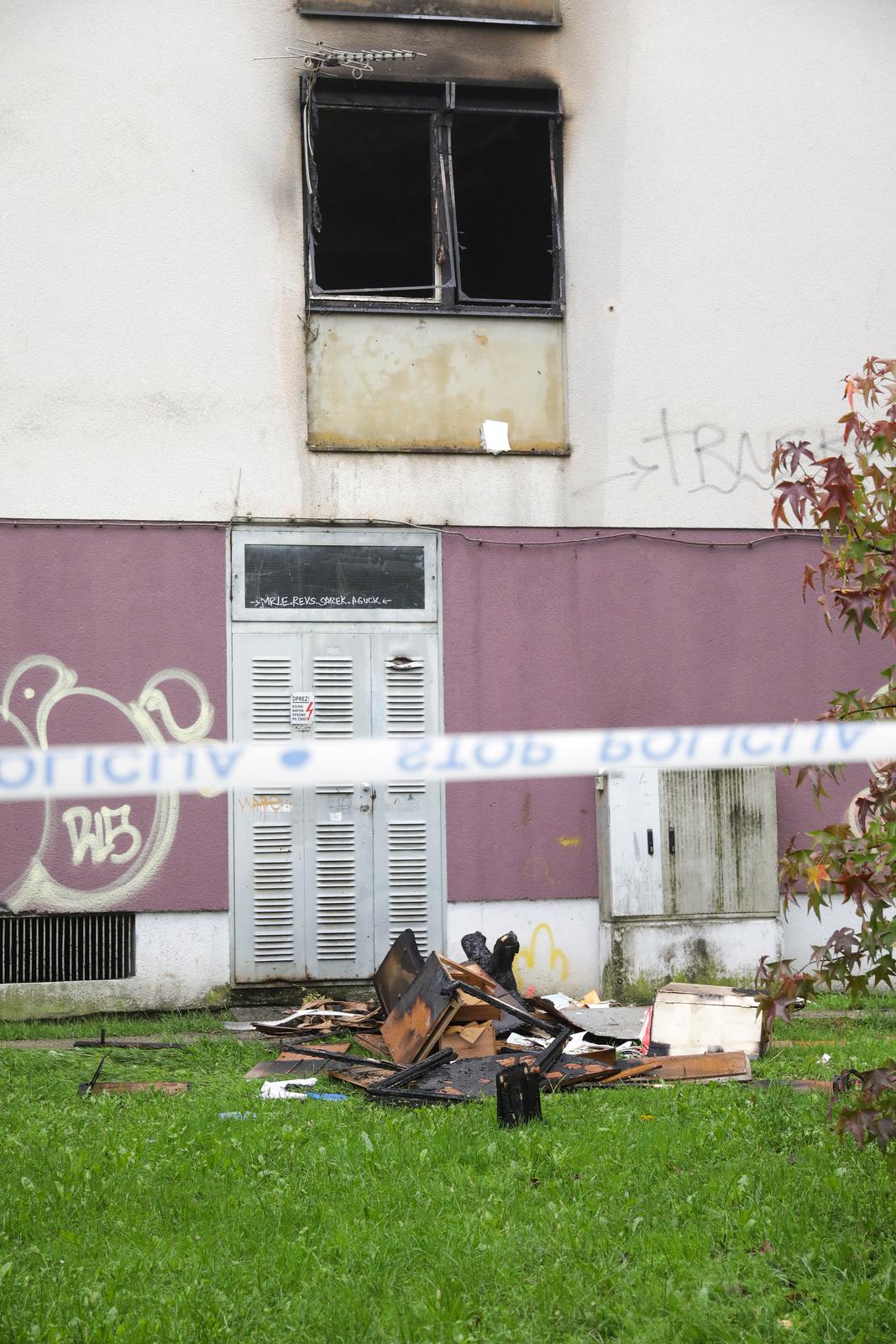 Zagreb: Policijski očevid nakon požara u Trnskom, jedna osoba smrtno stradala