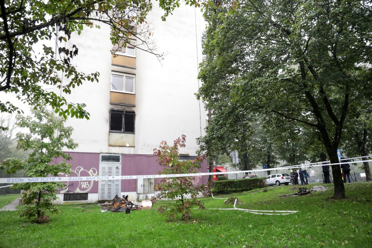 Zagreb: Policijski očevid nakon požara u Trnskom, jedna osoba smrtno stradala