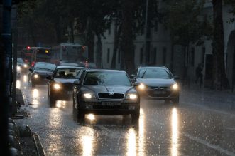 Rijeka: Jaka kiša otežava promet po centru grada