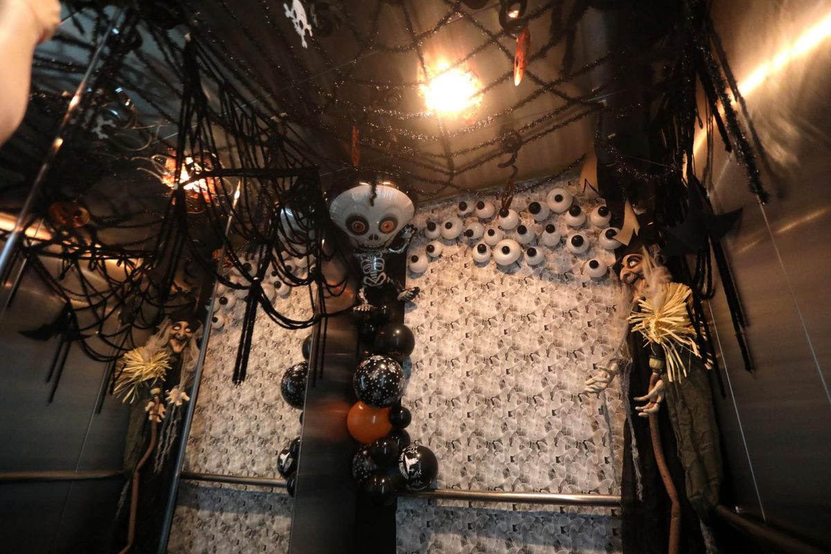 Rijeka: Lift trgovačkog centra ukrašen povodom Halloweena