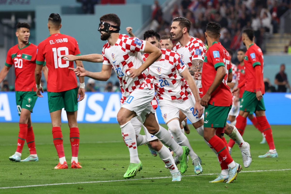 KATAR 2022 – Slavlje Joška Gvardiola nakon pogotka Maroku za 1:0