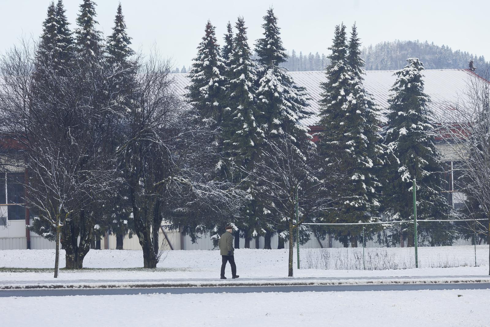 Snijeg zabijelio Gorski Kotar Snijeg zabijelio Gorski Kotar