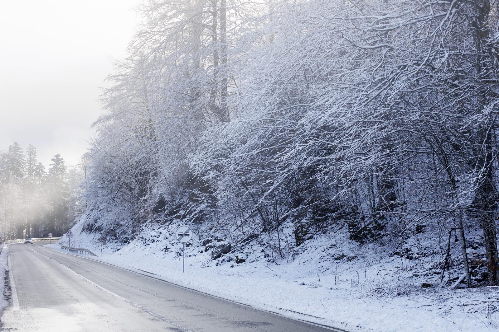 Snijeg zabijelio Gorski Kotar Snijeg zabijelio Gorski Kotar