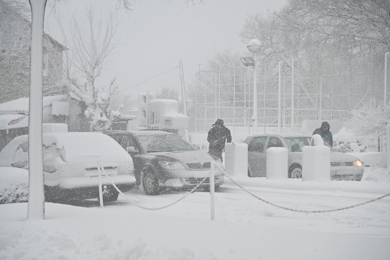 Snijeg u Zadvarju Snijeg u Zadvarju