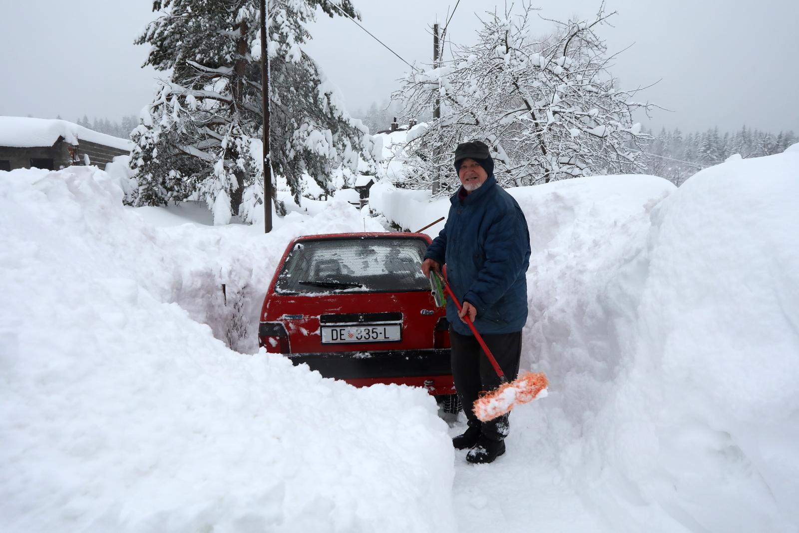 Snijeg okovao Delnice Snijeg okovao Delnice