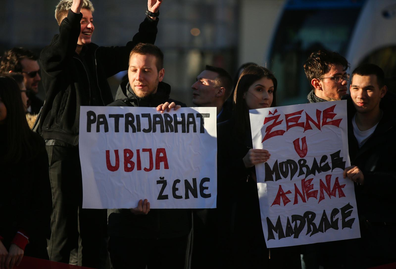 Zagreb: Prosvjed za ženska prava Zagreb: Prosvjed za ženska prava