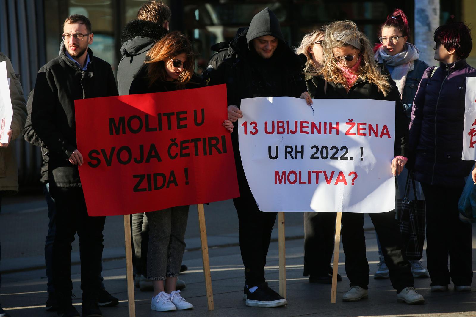 Zagreb: Prosvjed za ženska prava Zagreb: Prosvjed za ženska prava