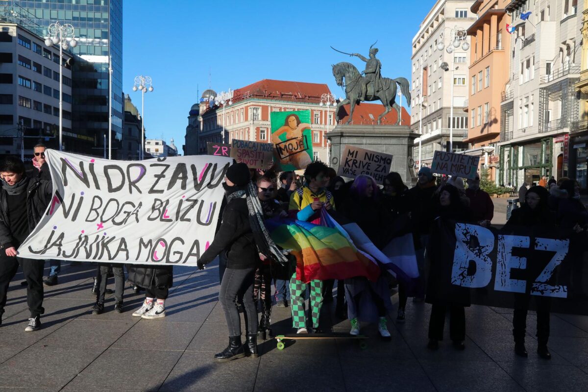 Zagreb: Prosvjed za ženska prava