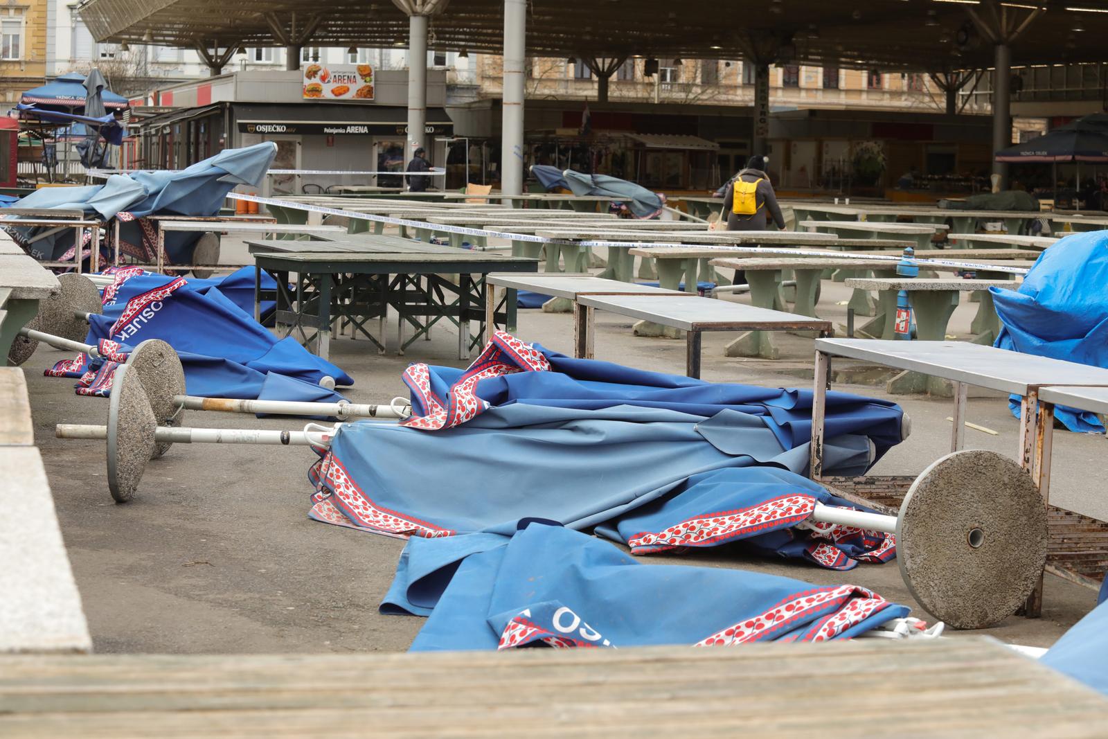 Olujni vjetar prouzročio štetu u Osijeku Olujni vjetar prouzročio štetu u Osijeku