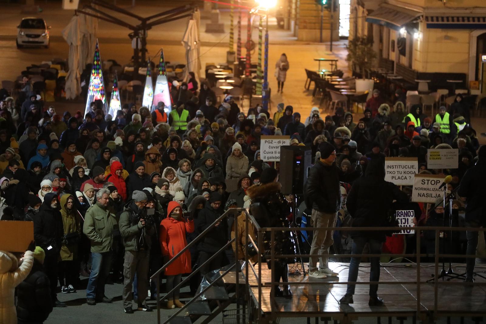 U Rijeci održan mirni prosvjed protiv nasilja potaknut incidentom na Platku