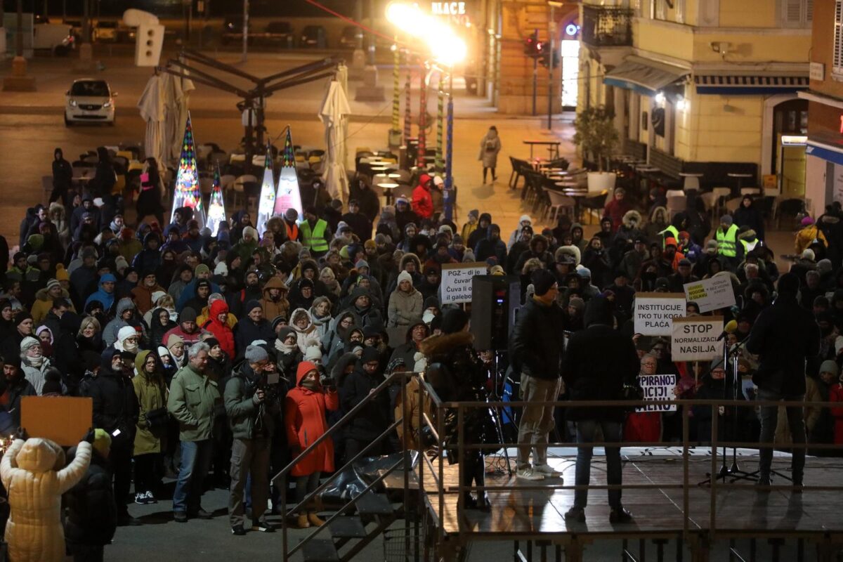 U Rijeci održan mirni prosvjed protiv nasilja potaknut incidentom na Platku