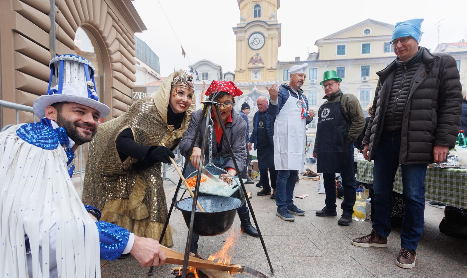 Rijeka: Gradonačelnik Marko Filipović pridružio se humanitarnim karnevalskim manifestacijama