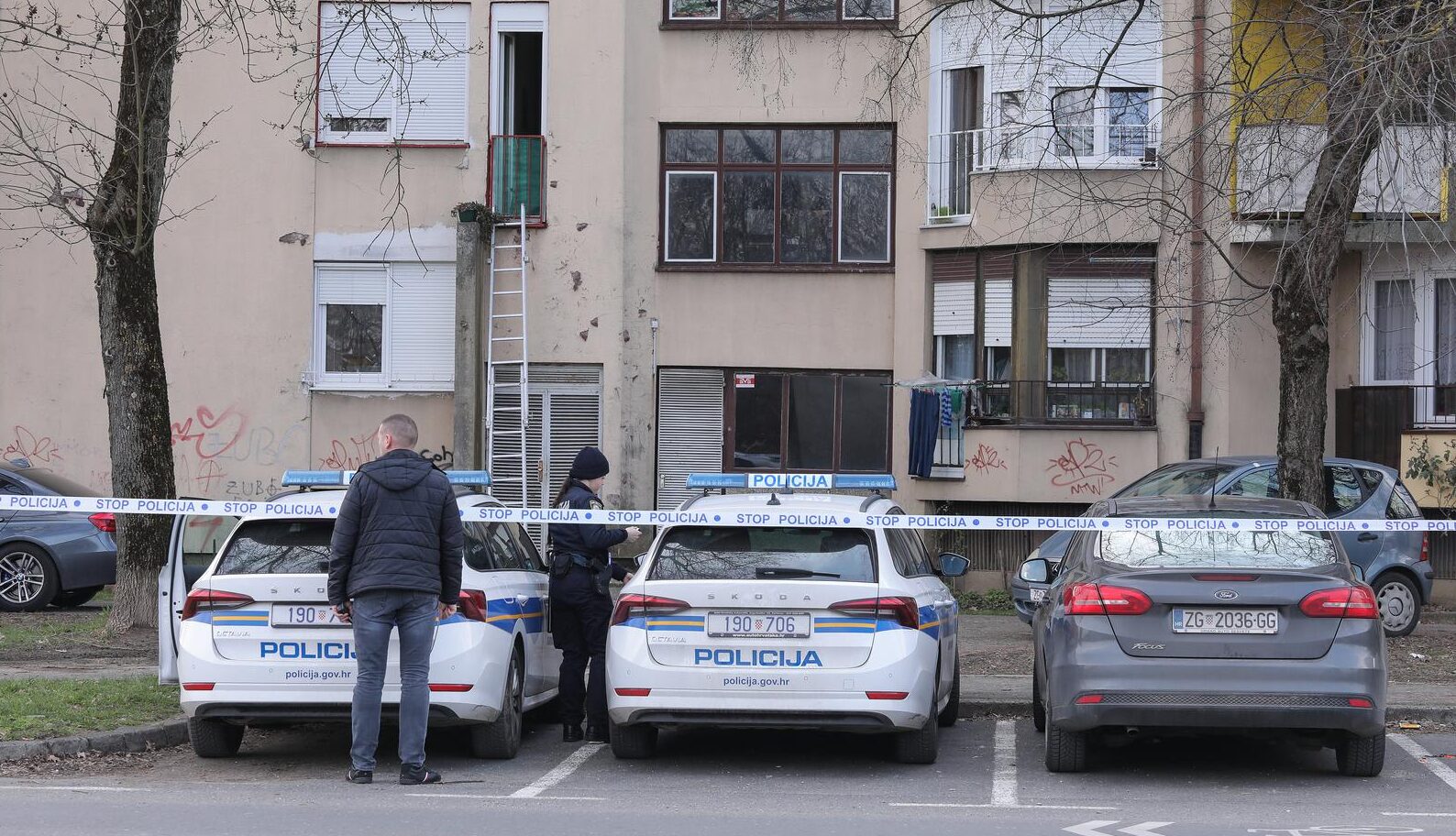 Ubojstvo i pokušaj samoubojstva u zagrebačkoj Dubravi, očevid je u tijeku