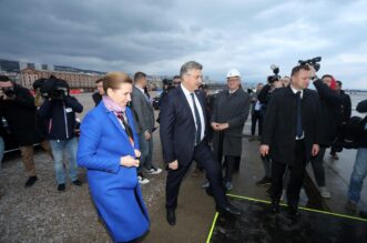 Danska premijerka i Andrej Plenković obišli su budući terminal Rijeka Gateway