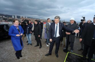 Danska premijerka i Andrej Plenković obišli su budući terminal Rijeka Gateway