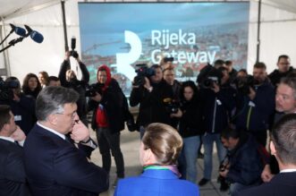 Danska premijerka i Andrej Plenković obišli su budući terminal Rijeka Gateway