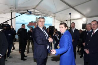 Danska premijerka i Andrej Plenković obišli su budući terminal Rijeka Gateway