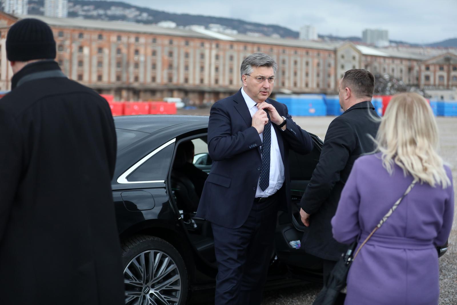 Danska premijerka i Andrej Plenković obišli su budući terminal Rijeka Gateway