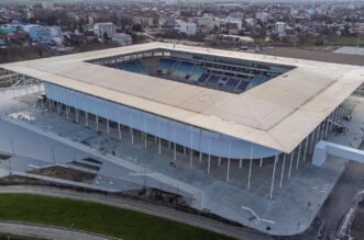 Osijek: Pogled iz zraka na novi stadion NK Osijek na Pampasu